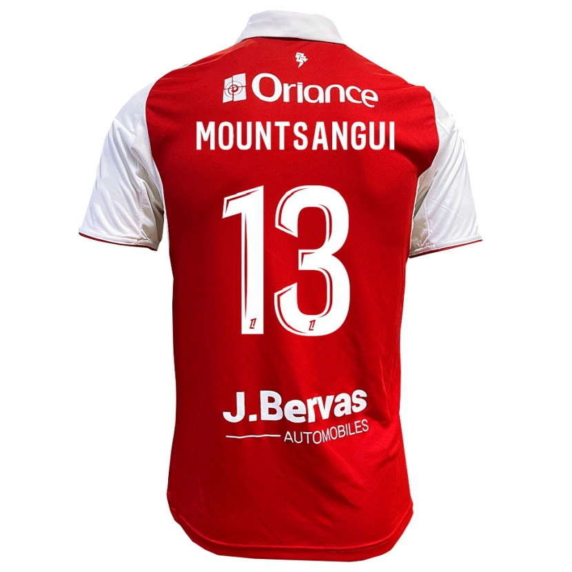 Danxen Niño Camiseta Warren Mountsangui #13 Rojo Blanco 1ª Equipación 2025/26 La Camisa México