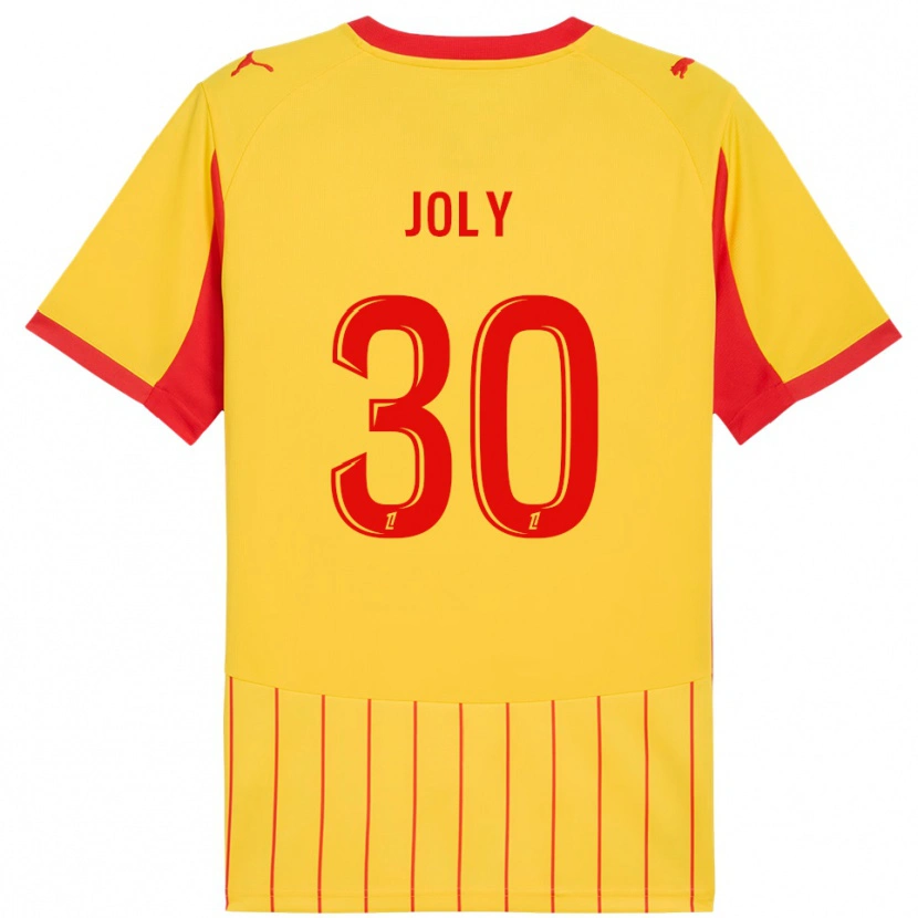 Danxen Niño Camiseta Blandine Joly #30 Amarillo Rojo 1ª Equipación 2025/26 La Camisa México
