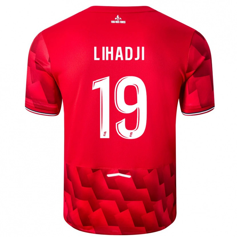 Danxen Niño Camiseta Isaac Lihadji #19 Rojo Blanco 1ª Equipación 2025/26 La Camisa México