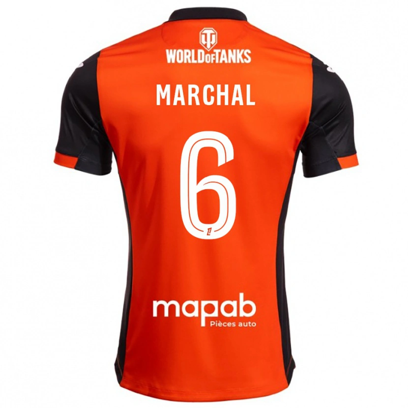 Danxen Niño Camiseta Noam Marchal #6 Negro Naranja 1ª Equipación 2025/26 La Camisa México