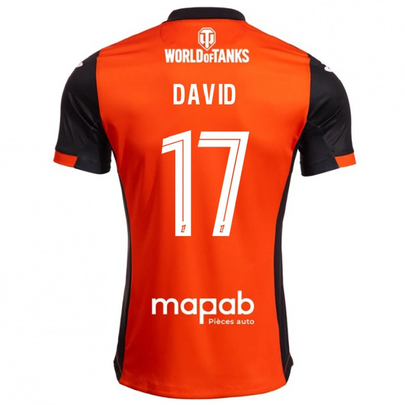 Danxen Niño Camiseta Dune David #17 Negro Naranja 1ª Equipación 2025/26 La Camisa México
