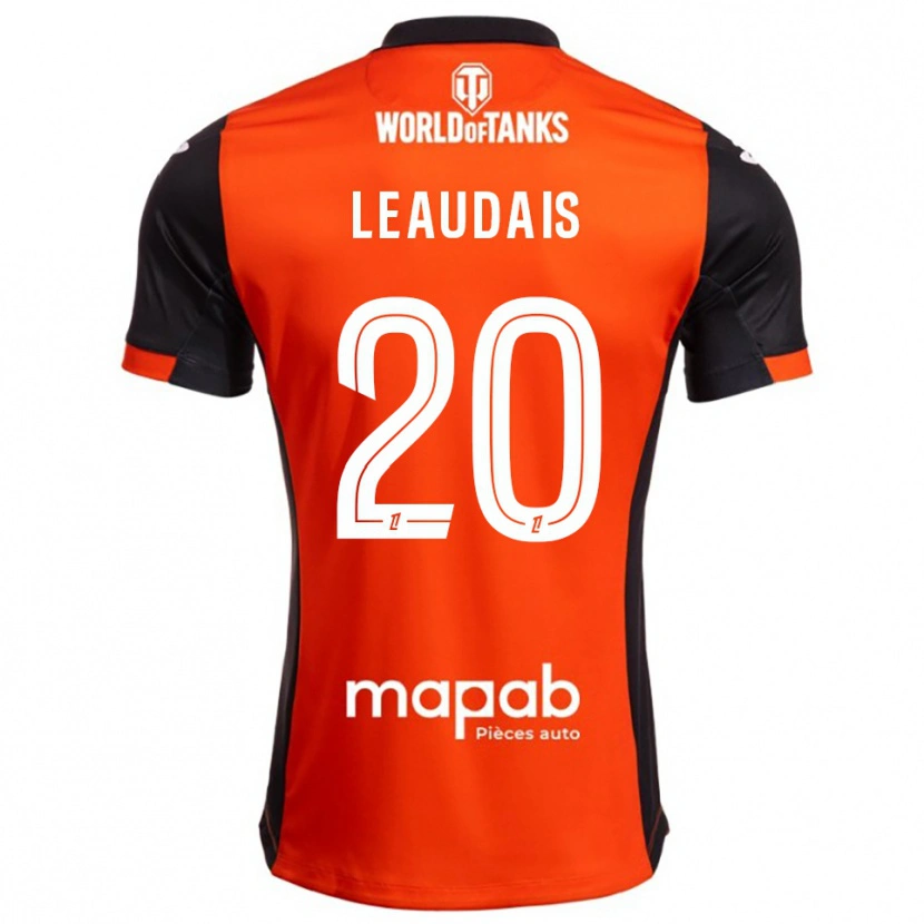 Danxen Niño Camiseta Lucas Leaudais #20 Negro Naranja 1ª Equipación 2025/26 La Camisa México