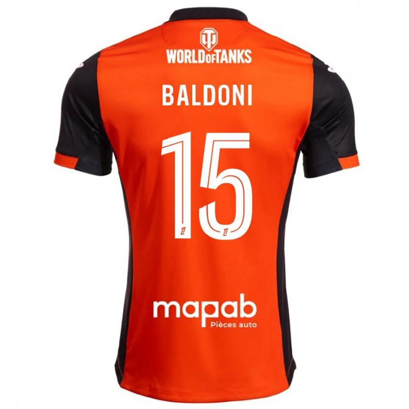 Danxen Niño Camiseta Sohan Baldoni #15 Negro Naranja 1ª Equipación 2025/26 La Camisa México