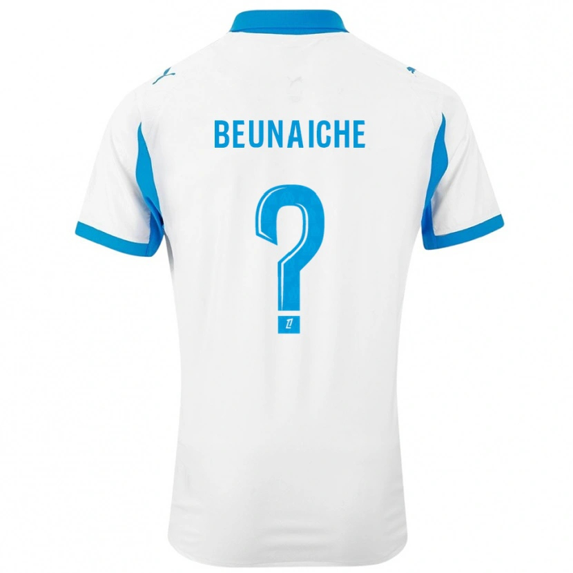 Danxen Niño Camiseta Tom Beunaiche #0 Blanco Celeste 1ª Equipación 2025/26 La Camisa México