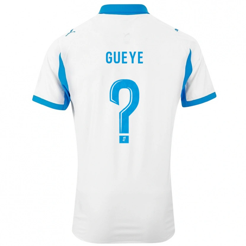 Danxen Niño Camiseta Daouda Gueye #0 Blanco Celeste 1ª Equipación 2025/26 La Camisa México