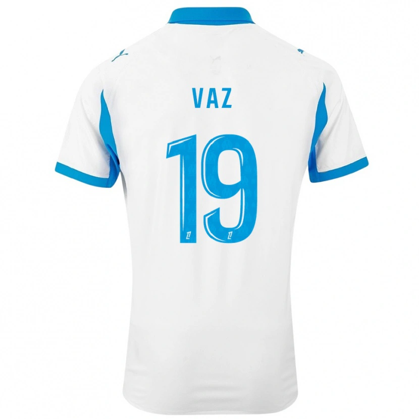 Danxen Niño Camiseta Robinio Vaz #19 Blanco Celeste 1ª Equipación 2025/26 La Camisa México