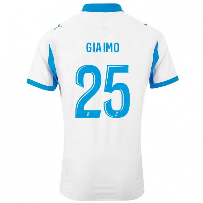 Danxen Niño Camiseta Carla Giaimo #25 Blanco Celeste 1ª Equipación 2025/26 La Camisa México