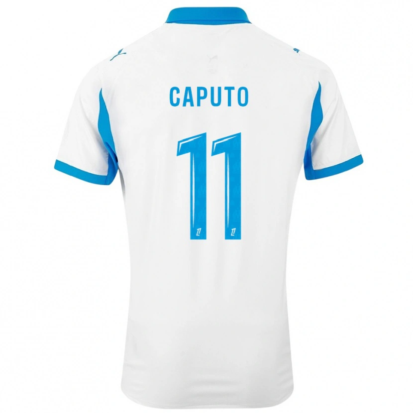 Danxen Niño Camiseta Cindy Caputo #11 Blanco Celeste 1ª Equipación 2025/26 La Camisa México
