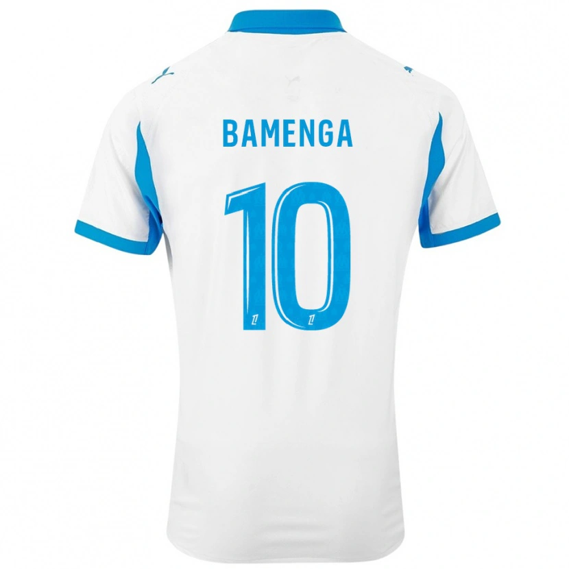Danxen Niño Camiseta Naomie Bamenga #10 Blanco Celeste 1ª Equipación 2025/26 La Camisa México