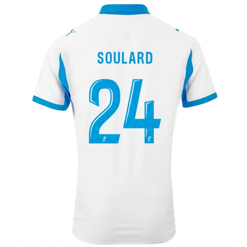 Danxen Niño Camiseta Amandine Soulard #24 Blanco Celeste 1ª Equipación 2025/26 La Camisa México