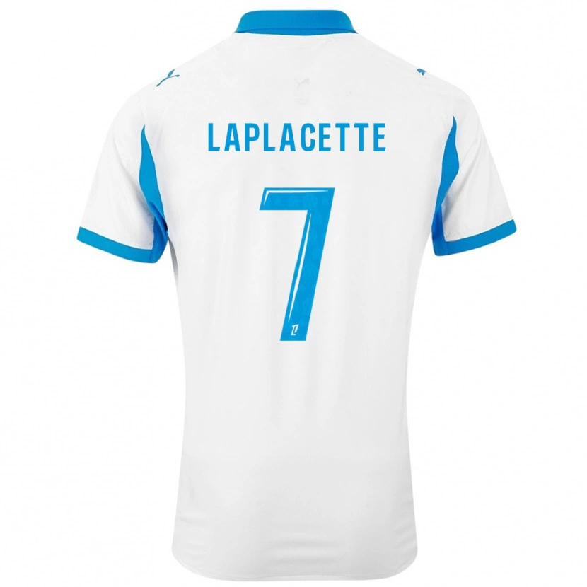 Danxen Niño Camiseta Tess Laplacette #7 Blanco Celeste 1ª Equipación 2025/26 La Camisa México
