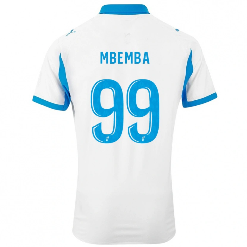 Danxen Niño Camiseta Chancel Mbemba #99 Blanco Celeste 1ª Equipación 2025/26 La Camisa México
