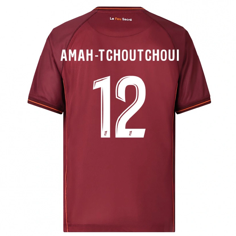 Danxen Niño Camiseta Marco Amah-Tchoutchoui #12 Burdeos Blanco 1ª Equipación 2025/26 La Camisa México