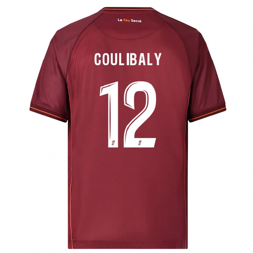 Danxen Niño Camiseta Kady Coulibaly #12 Burdeos Blanco 1ª Equipación 2025/26 La Camisa México