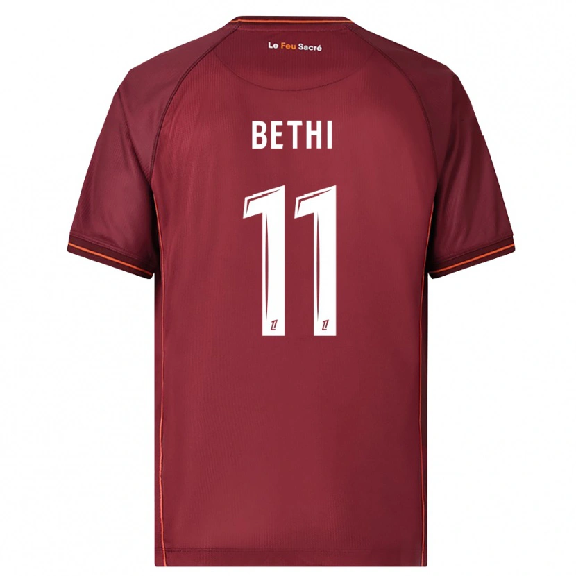 Danxen Niño Camiseta Mélissa Bethi #11 Burdeos Blanco 1ª Equipación 2025/26 La Camisa México