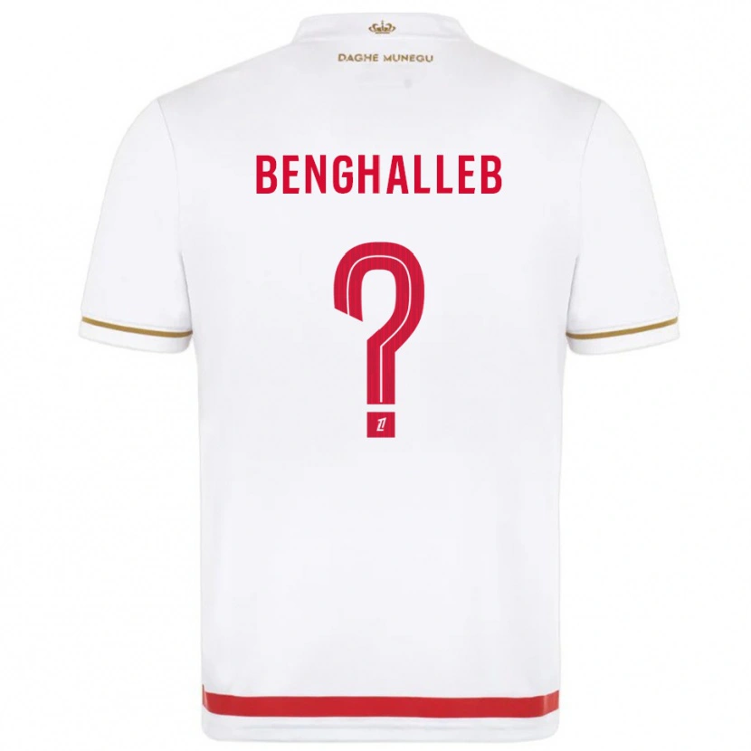 Danxen Niño Camiseta Adam Benghalleb #0 Rojo Blanco 1ª Equipación 2025/26 La Camisa México