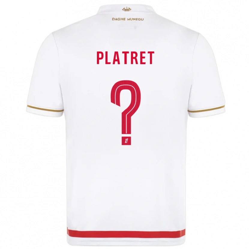Danxen Niño Camiseta Aurélien Platret #0 Rojo Blanco 1ª Equipación 2025/26 La Camisa México