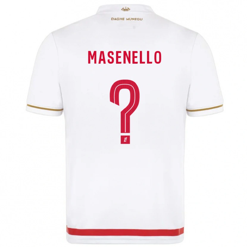 Danxen Niño Camiseta Tristan Masenello #0 Rojo Blanco 1ª Equipación 2025/26 La Camisa México