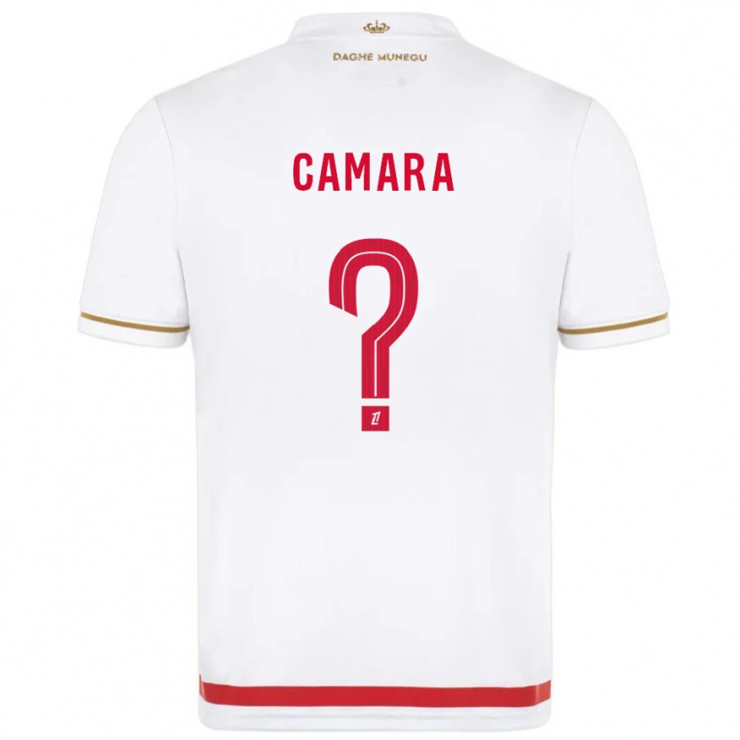 Danxen Niño Camiseta Ladji Camara #0 Rojo Blanco 1ª Equipación 2025/26 La Camisa México