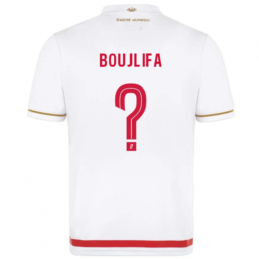 Danxen Niño Camiseta Fares Boujlifa #0 Rojo Blanco 1ª Equipación 2025/26 La Camisa México