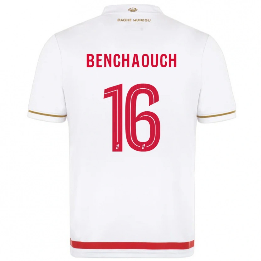 Danxen Niño Camiseta Yanis Benchaouch #16 Rojo Blanco 1ª Equipación 2025/26 La Camisa México