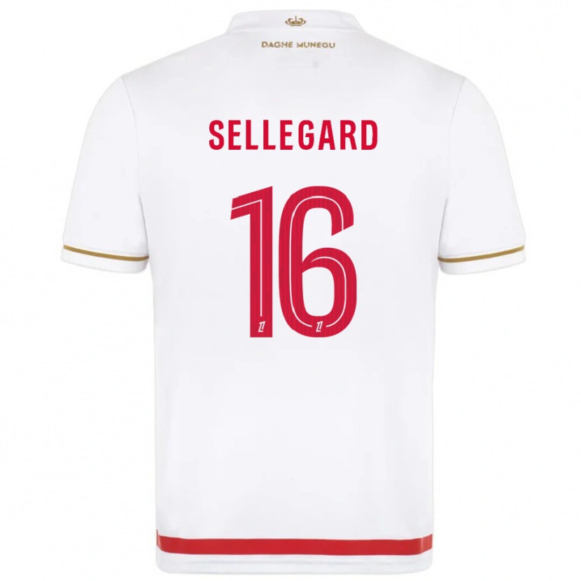 Danxen Niño Camiseta Alexander Sellegard #16 Rojo Blanco 1ª Equipación 2025/26 La Camisa México