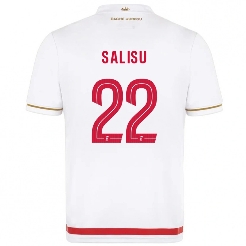 Danxen Niño Camiseta Mohammed Salisu #22 Rojo Blanco 1ª Equipación 2025/26 La Camisa México