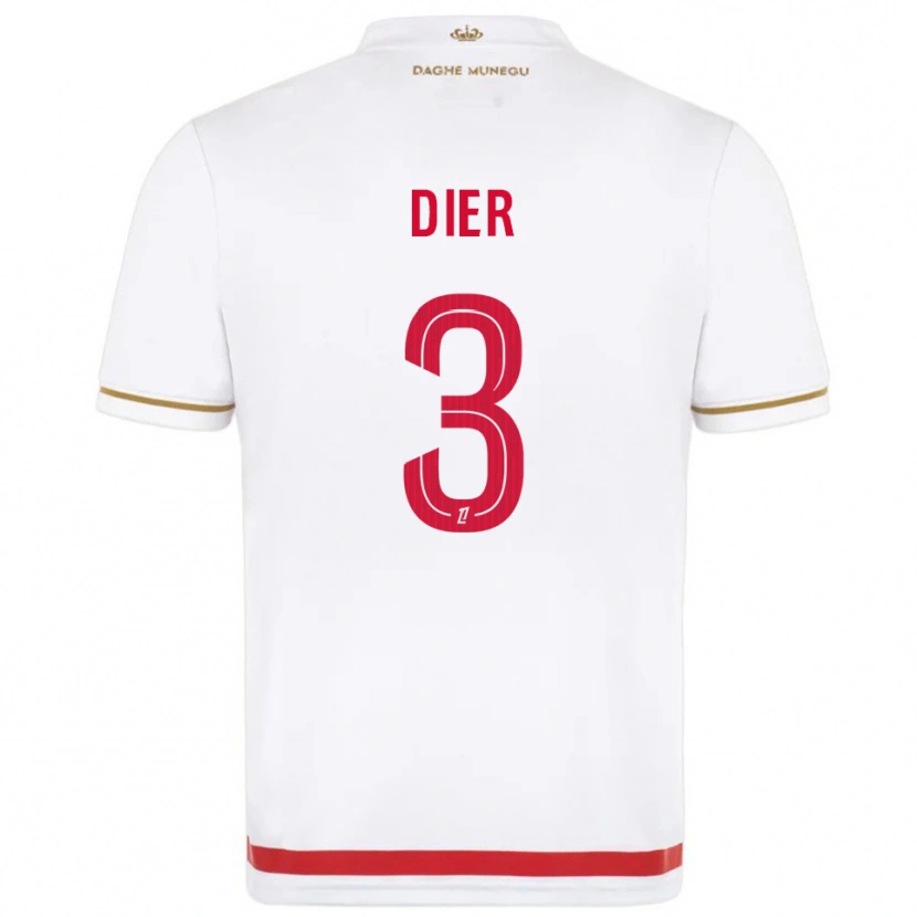 Danxen Niño Camiseta Eric Dier #3 Rojo Blanco 1ª Equipación 2025/26 La Camisa México