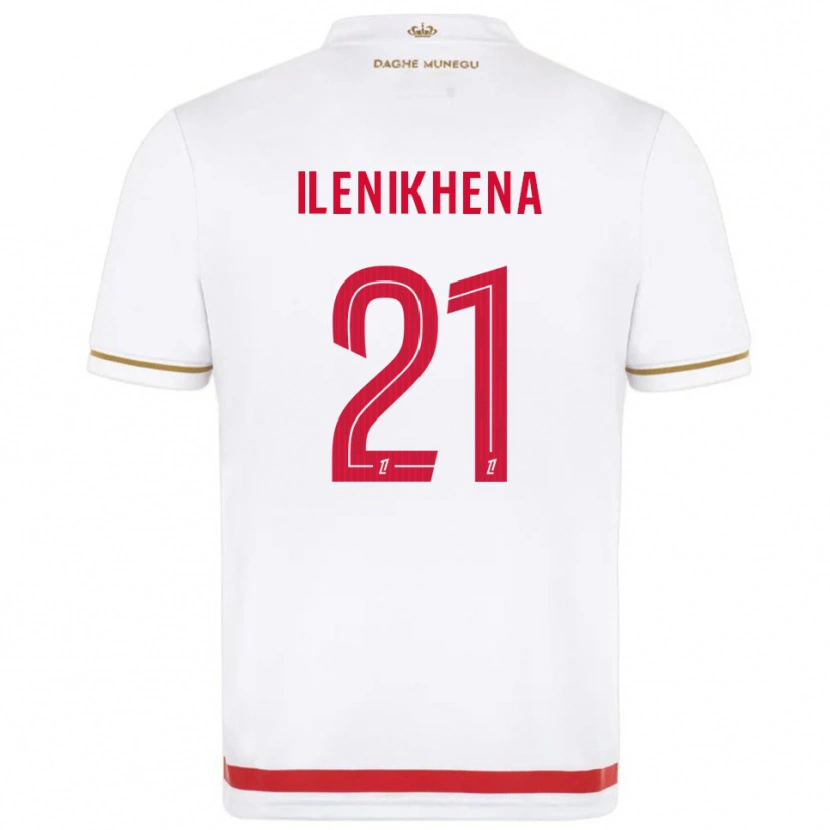 Danxen Niño Camiseta George Ilenikhena #21 Rojo Blanco 1ª Equipación 2025/26 La Camisa México
