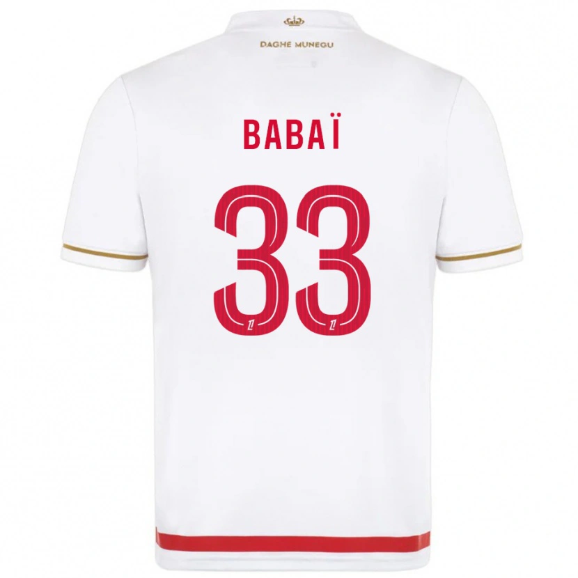 Danxen Niño Camiseta Nazim Babaï #33 Rojo Blanco 1ª Equipación 2025/26 La Camisa México