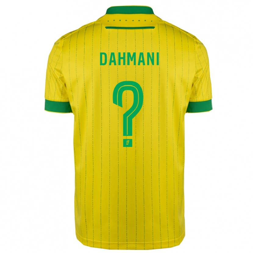 Danxen Niño Camiseta Waël Dahmani #0 Amarillo Verde 1ª Equipación 2025/26 La Camisa México