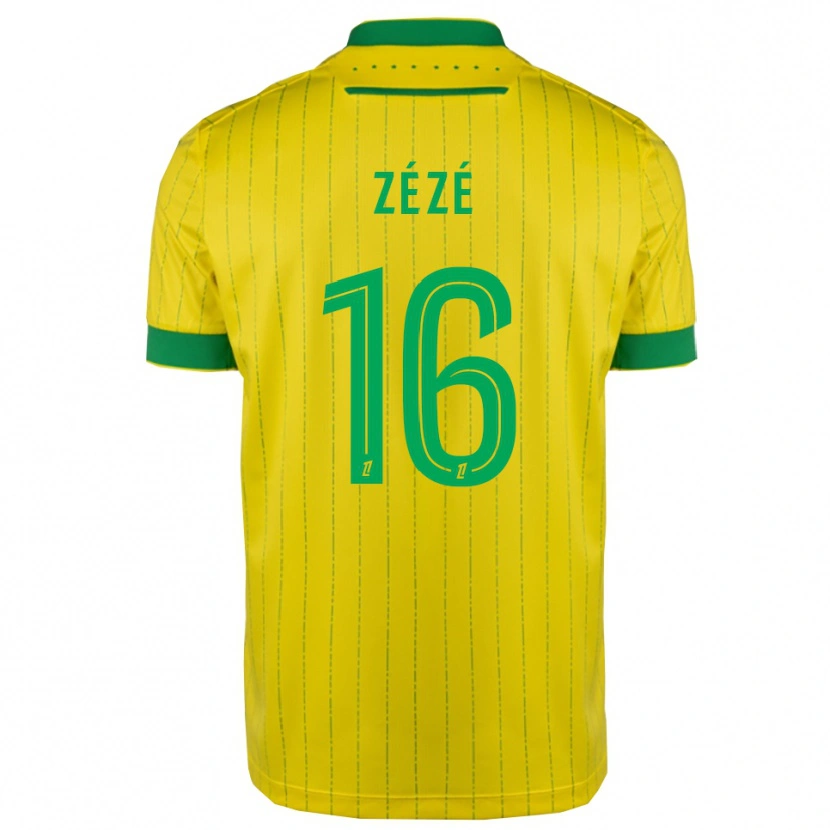 Danxen Niño Camiseta Yanel Zézé #16 Amarillo Verde 1ª Equipación 2025/26 La Camisa México