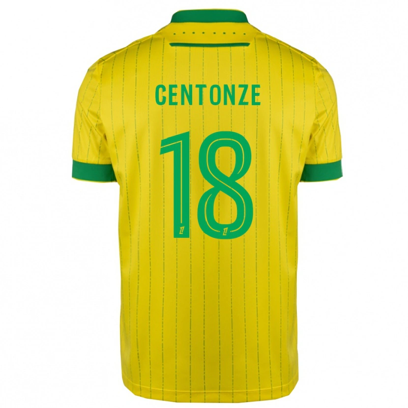 Danxen Niño Camiseta Fabien Centonze #18 Amarillo Verde 1ª Equipación 2025/26 La Camisa México