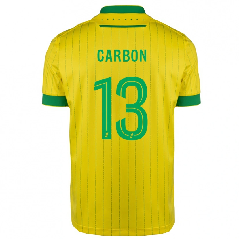 Danxen Niño Camiseta Lancelot Carbon #13 Amarillo Verde 1ª Equipación 2025/26 La Camisa México