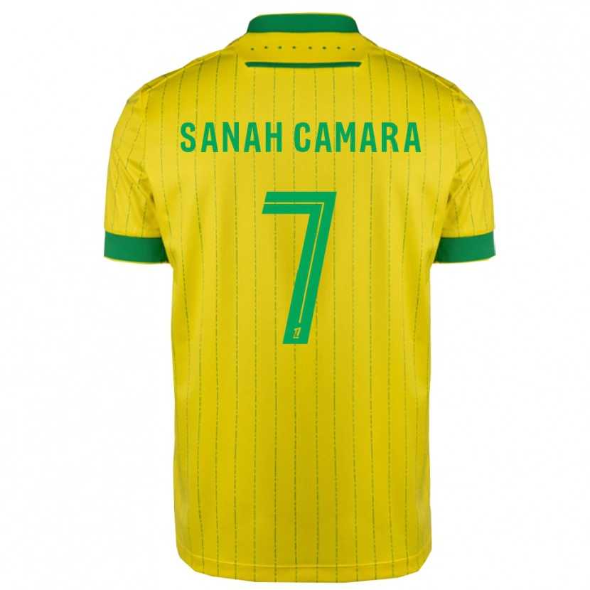 Danxen Niño Camiseta Sanah Camara #7 Amarillo Verde 1ª Equipación 2025/26 La Camisa México