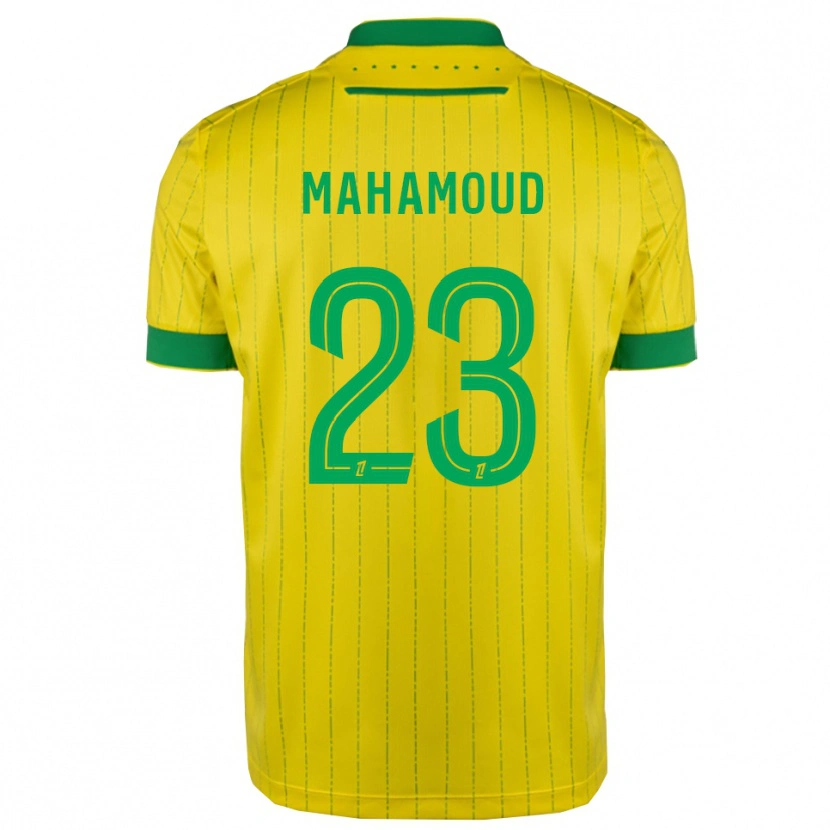 Danxen Niño Camiseta Adel Mahamoud #23 Amarillo Verde 1ª Equipación 2025/26 La Camisa México