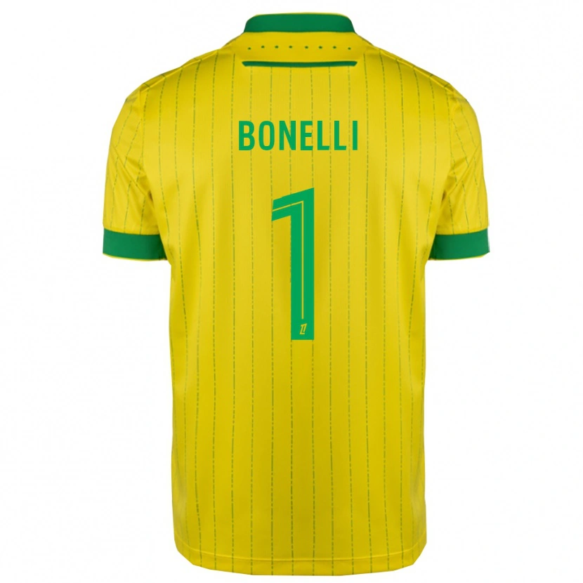 Danxen Niño Camiseta Lucas Bonelli #1 Amarillo Verde 1ª Equipación 2025/26 La Camisa México