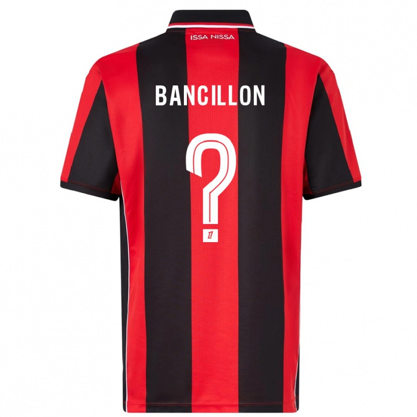 Danxen Niño Camiseta Mattéo Bancillon #0 Rojo Negro 1ª Equipación 2025/26 La Camisa México