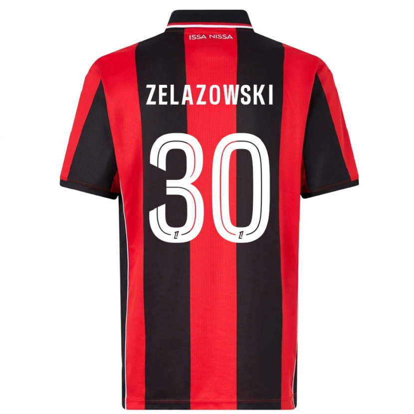 Danxen Niño Camiseta Bartosz Zelazowski #30 Rojo Negro 1ª Equipación 2025/26 La Camisa México