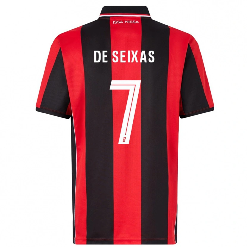 Danxen Niño Camiseta Morgane De Seixas #7 Rojo Negro 1ª Equipación 2025/26 La Camisa México