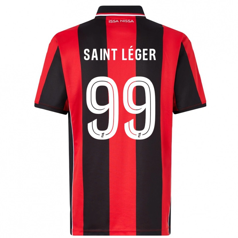 Danxen Niño Camiseta Maureen Saint Léger #99 Rojo Negro 1ª Equipación 2025/26 La Camisa México