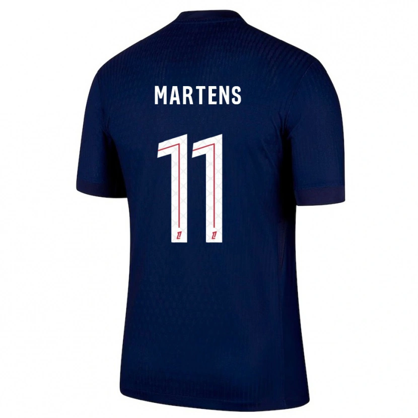 Danxen Niño Camiseta Lieke Martens #11 Azul Marino Rojo 1ª Equipación 2025/26 La Camisa México