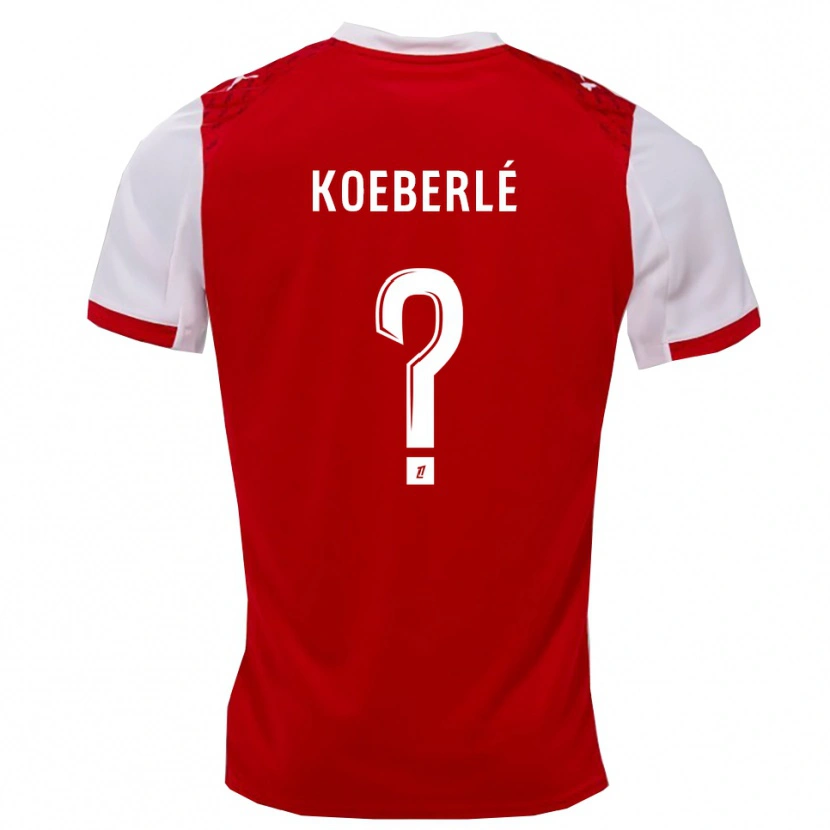 Danxen Niño Camiseta Samuel Koeberlé #0 Rojo Blanco 1ª Equipación 2025/26 La Camisa México