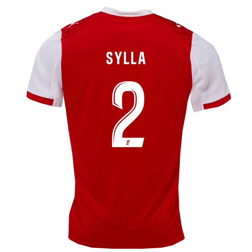 Danxen Niño Camiseta Mohamed Sylla #2 Rojo Blanco 1ª Equipación 2025/26 La Camisa México