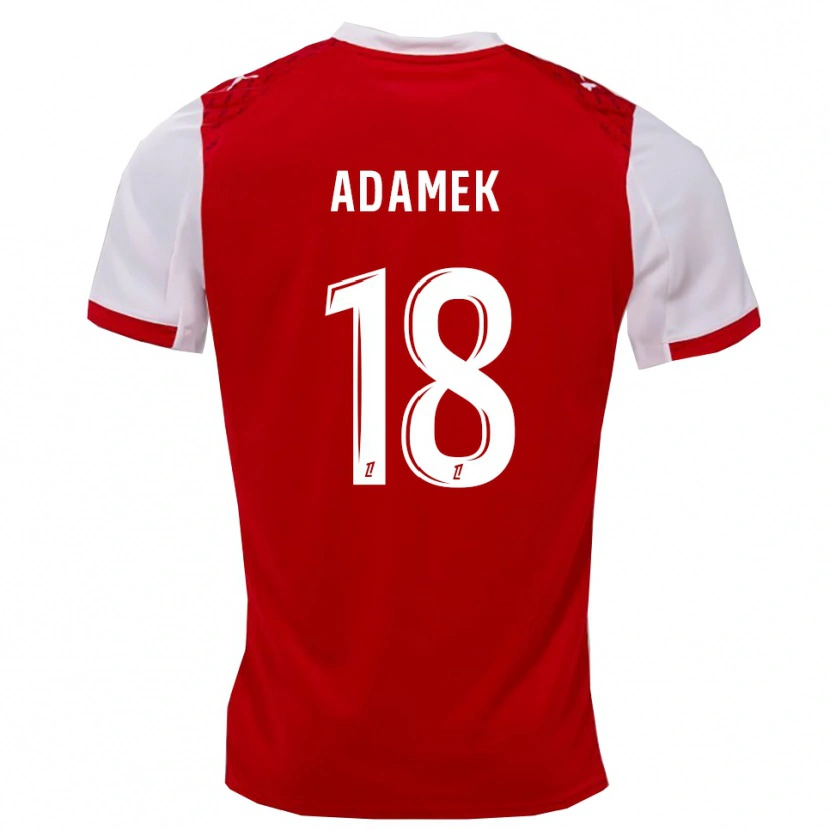 Danxen Niño Camiseta Kayla Adamek #18 Rojo Blanco 1ª Equipación 2025/26 La Camisa México