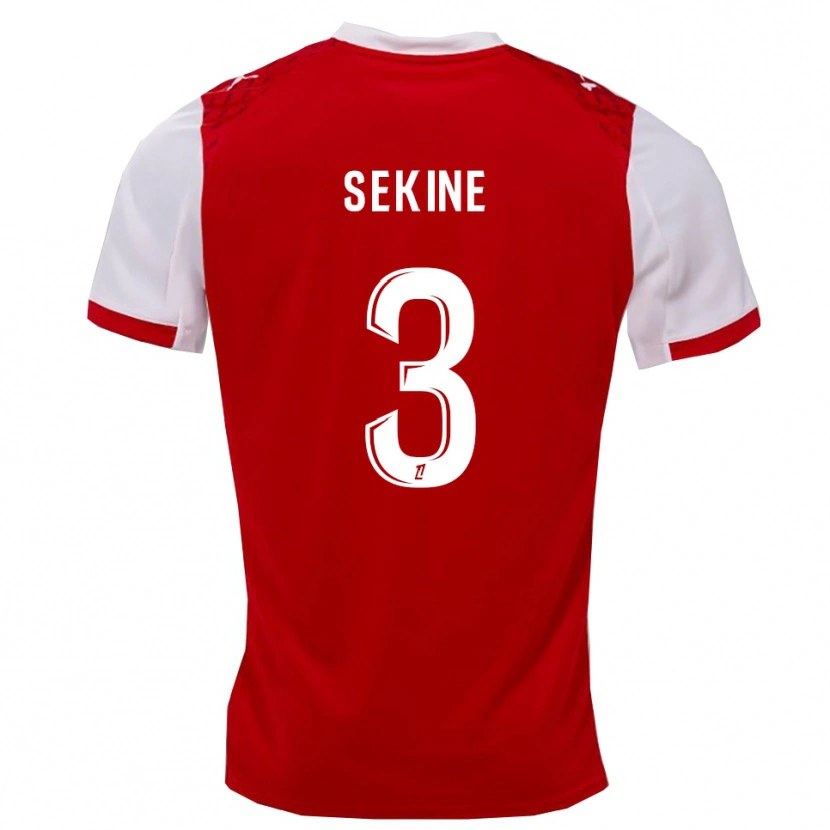 Danxen Niño Camiseta Hiroki Sekine #3 Rojo Blanco 1ª Equipación 2025/26 La Camisa México