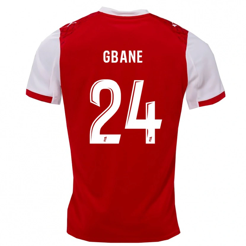 Danxen Niño Camiseta Mory Gbane #24 Rojo Blanco 1ª Equipación 2025/26 La Camisa México