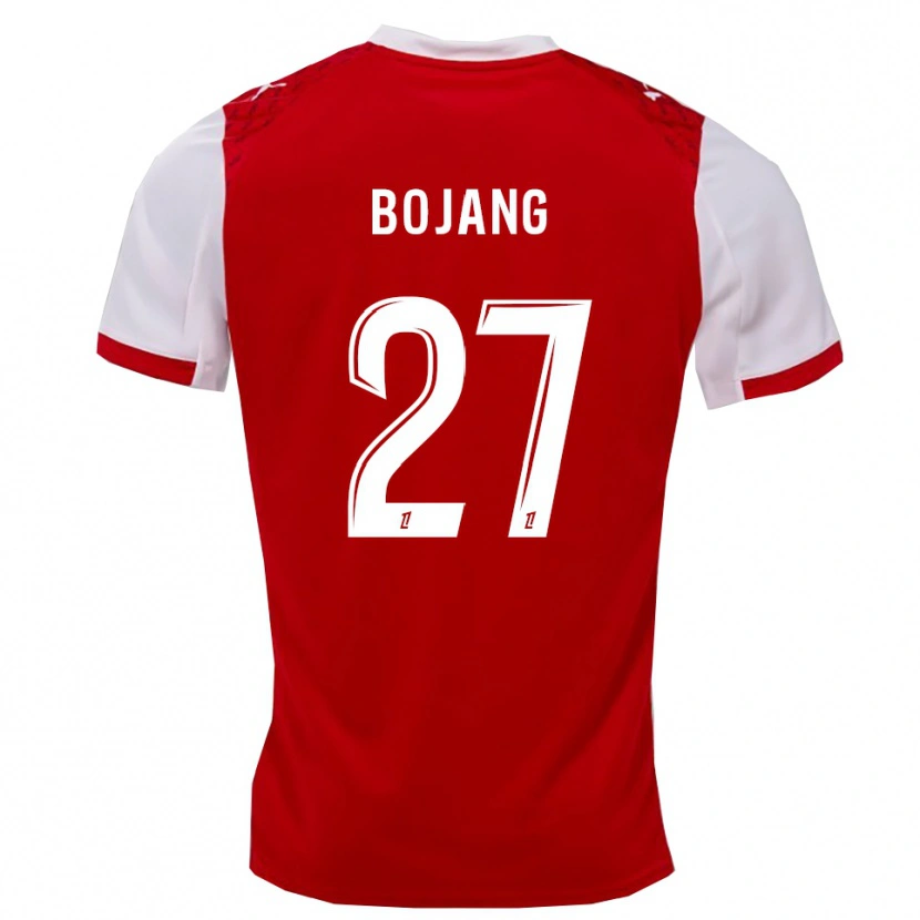 Danxen Niño Camiseta Adama Bojang #27 Rojo Blanco 1ª Equipación 2025/26 La Camisa México