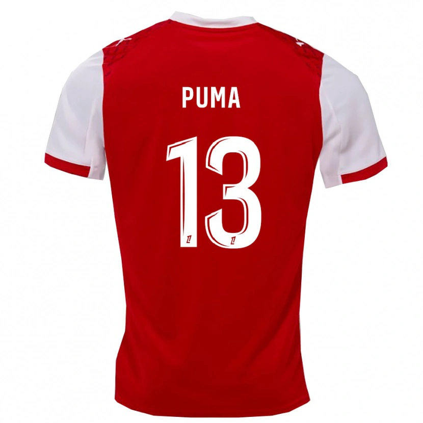 Danxen Niño Camiseta Isaac Puma #13 Rojo Blanco 1ª Equipación 2025/26 La Camisa México