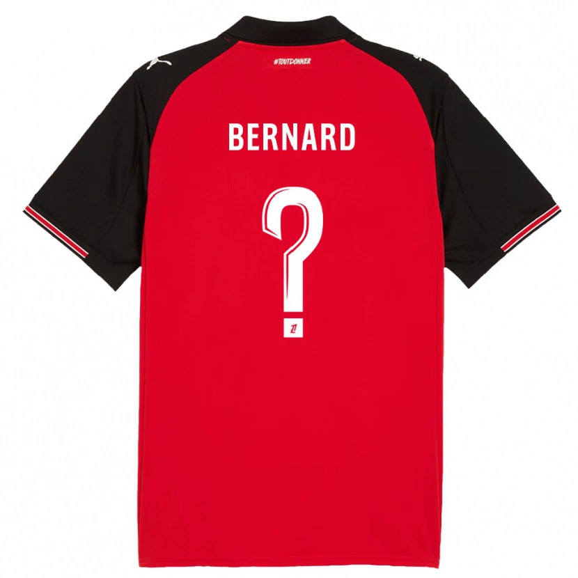 Danxen Niño Camiseta Alexis Bernard #0 Rojo Negro 1ª Equipación 2025/26 La Camisa México